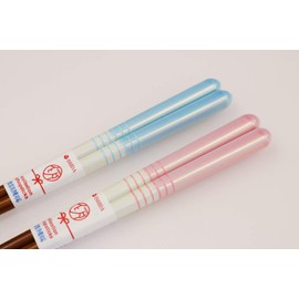 Ishida Kids' Chopsticks Pastel Half Line Chopsticks Made in Japan Blue 18cm