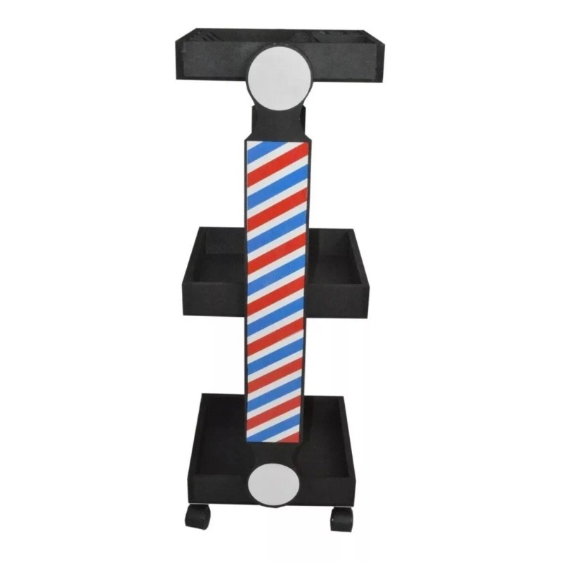 variable Carro Auxiliar Para Barbero Acabado Vintage