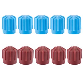 Orivin 10 Pcs R134a Hohe Niedrigen Spannung A/C Ventil Kappe Universal Kältemittel Ventil Staub Kappe Abdichtung