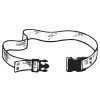SkiL-Care Standard Gait Belt with Delrin Buckle, Pinstripe, 60 Inch