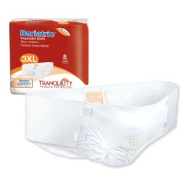 Tranquility Incontinence Brief Bariatric 3X-Large 64'' - 90'' Heavy Absorb 16/PK