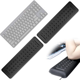 2-Piece L-Shaped Desk Elbow Pad for Desk, Memory Foam Elbow Support Pads, Non-Slip Ergonomic Desk Edge Cushion for Table or Desk Edge, Separate Design (11.8 * 3.9 inch)