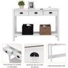 WATERJOY 47’’ Console Sofa Table with 3 Storage Drawers and