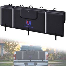 MICTUNING NEW 50" Tailgate Pad Pickup Truck Tailgate Pad Protect Cover For 5 Bike Racks