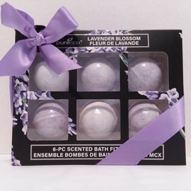 Pure Spa 6 Piece Lavender Blossom Bath Fizzies