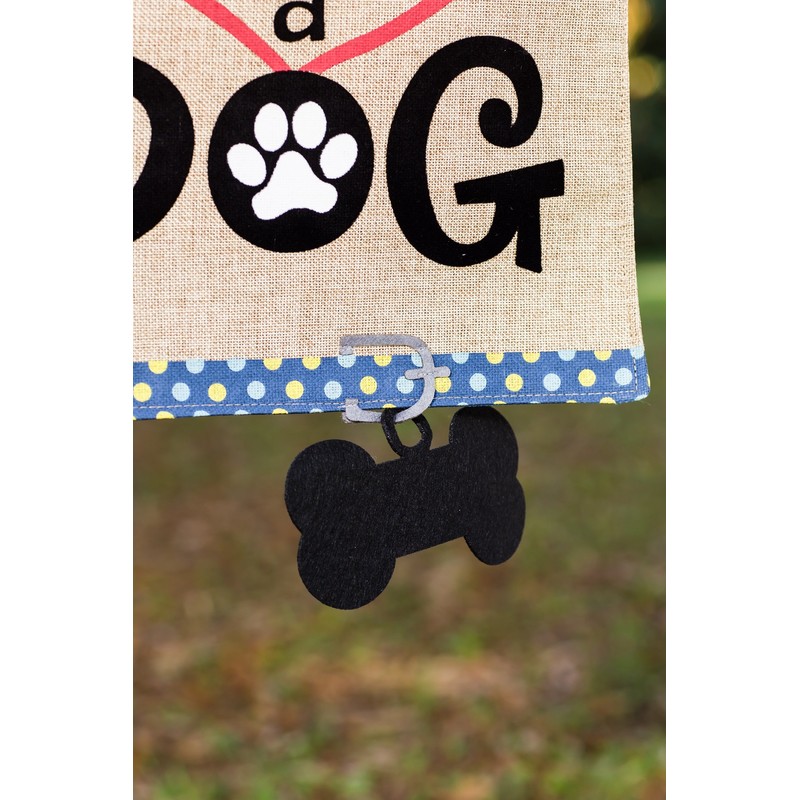 Life is Better with Dog Garden Flag