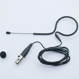 X153 Single Earset Headset Microphone 4Pin XLR TA4F for Shure ULX PGX SLX Wireless BeltPack Transmitter Beige Black Tan Option (Black)