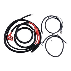 Demfec Cables Compatible with Ford 94.5-97 7.3L Powerstroke Negative & Positive Battery Starter Cables Kit 1994-1997 for A123-00HP A38-2UHLC A46-2UHC