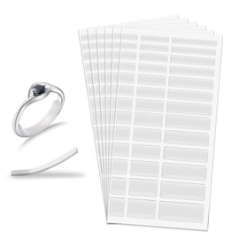 Zonon Invisible Ring Size Adjuster for Loose Rings, 6 Sheets 234 Pcs Transparent Ring Size Reducer for Women Men