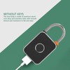 Fingerprint Padlock Waterproof Rust Resistant Rechargeable LED Indicator Smart Fingerprint