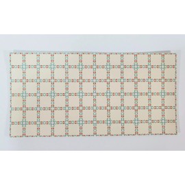 World Model Dollhouse Tile Flooring Sheet Cream Blue/Gray Red 1:12 Scale Break Off Pieces