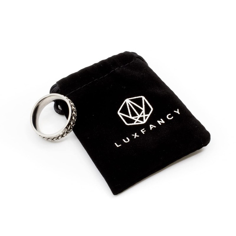 Generic Luxfancy Anillo Viking de runas vikingas de acero inoxidable