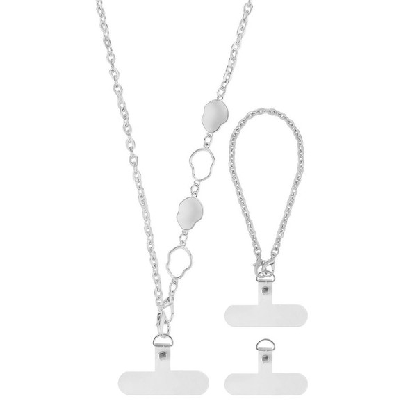 XFSRG Elegant Mobile Phone Chain Made of Pearls and Metal