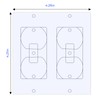 Outlet Insulators Draft Sealers, Electric Insulation Switch Socket Cover Pads