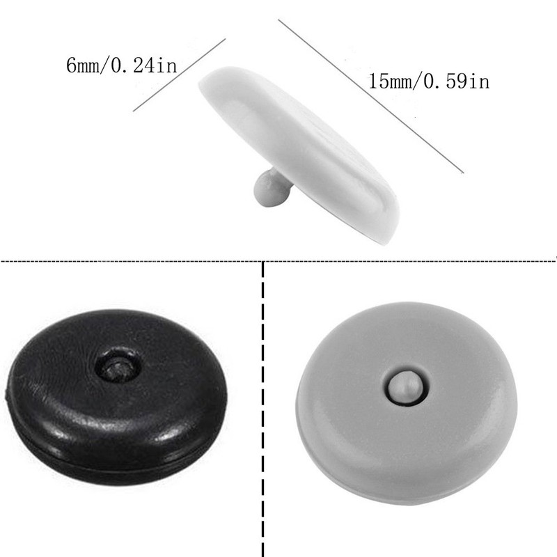 Y-Axis 6 x Seat Belt Button Buckle Clip Stop -