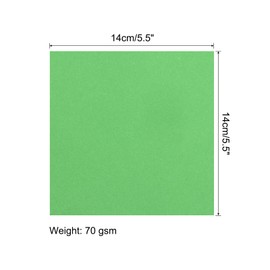 MECCANIXITY 25 Sheet Origami Paper Double Sided Green 5.5x5.5 Inch Square Sheet for Art Craft Project, Beginners, Gifts Decor