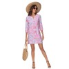 Lightbare Women’s 3/4 Sleeve Dress with Pockets UPF 50+ Casual