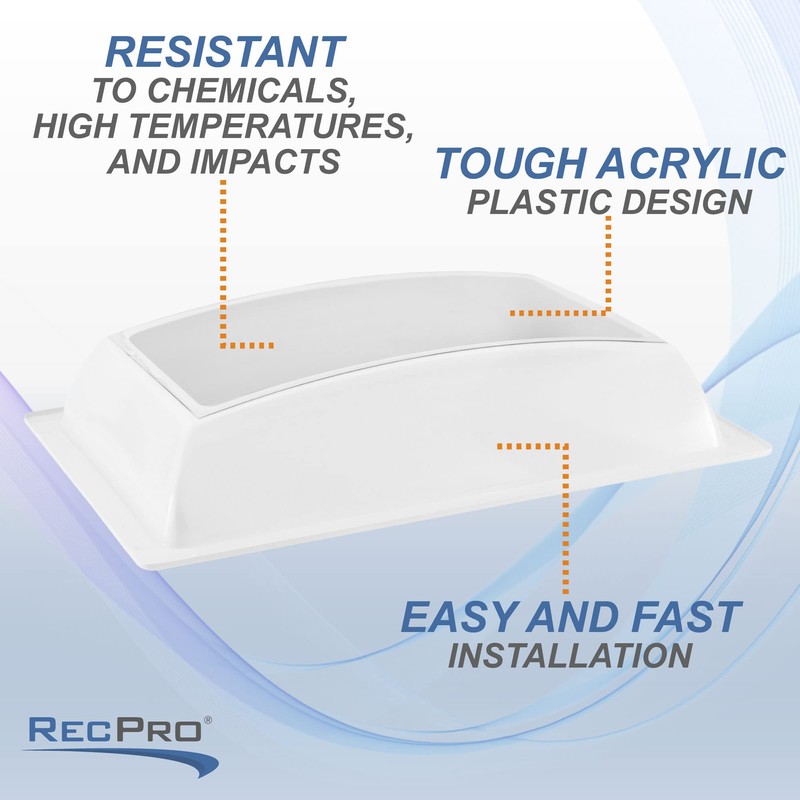 RecPro RV Skylight Inner Dome with Clear Window | 14"