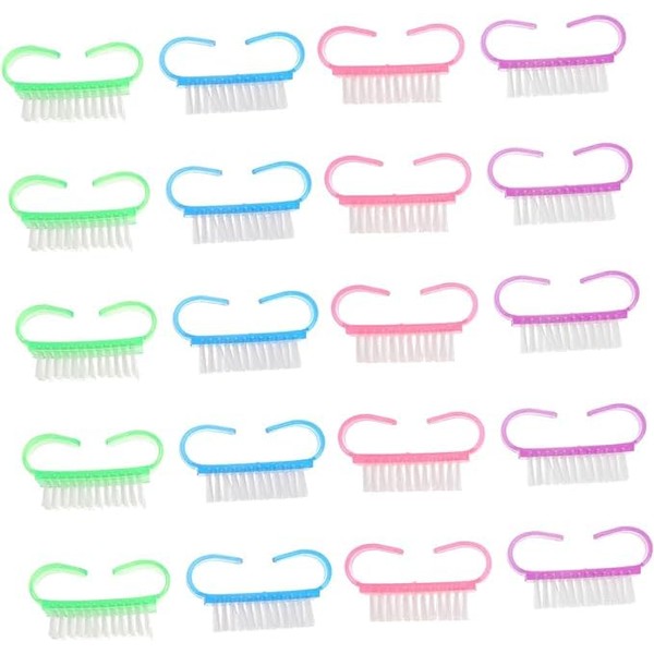 XINYUICEAN Cepillo De Limpieza De Uñas, 20 Cepillo De Uñas