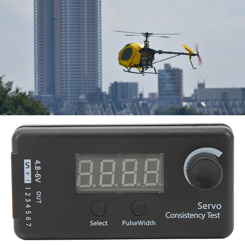 Digital Servo Tester 3 Modes High Accuracy Black Plastic Servo