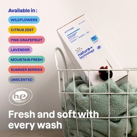 ATTITUDE Liquid Laundry Detergent Refill, EWG Verified, HE Compatible, Plant-Based & Vegan, Natural Laundry Soap, Mountain Fresh Scent, 160 Loads, 135.26 Fl Oz (Pack of 2)