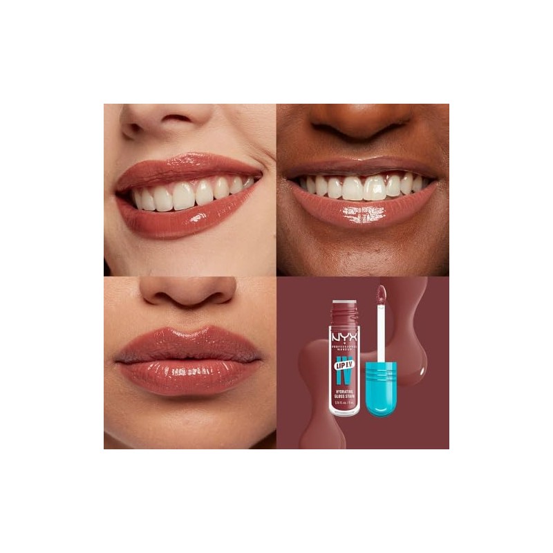 NYX Professional Makeup, Lip IV Tinta para Labios Hidratante con