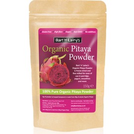 Organic Pitaya Powder, Bart 'n' Lainy's 100% Pure Organic Pitaya Powder aka red Dragon Fruit Powder 150g