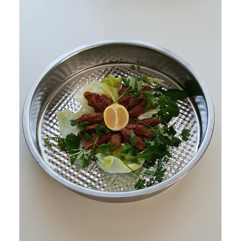 Dlk Stainless Steel Raw Meatball Tray 15 inches (Turkish Cig