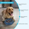 UPSKY Slow Feed Dog Bowl Anti-Choking Slower Eating Puzzle Bowl