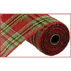10" X 10Yd Plaid Poly Burlap Mesh