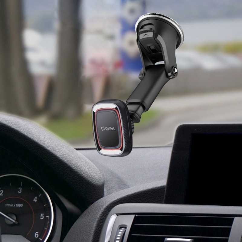 Cellet Magnetic Car Dashboard/Windshield Phone Mount with Telescoping Arm
