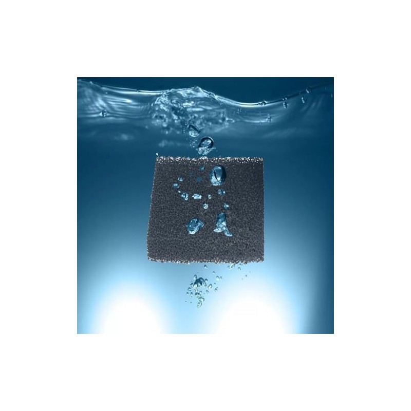 GERUI 4 x Aquarium BioCarb M (Compact) Activated Carbon Sponge