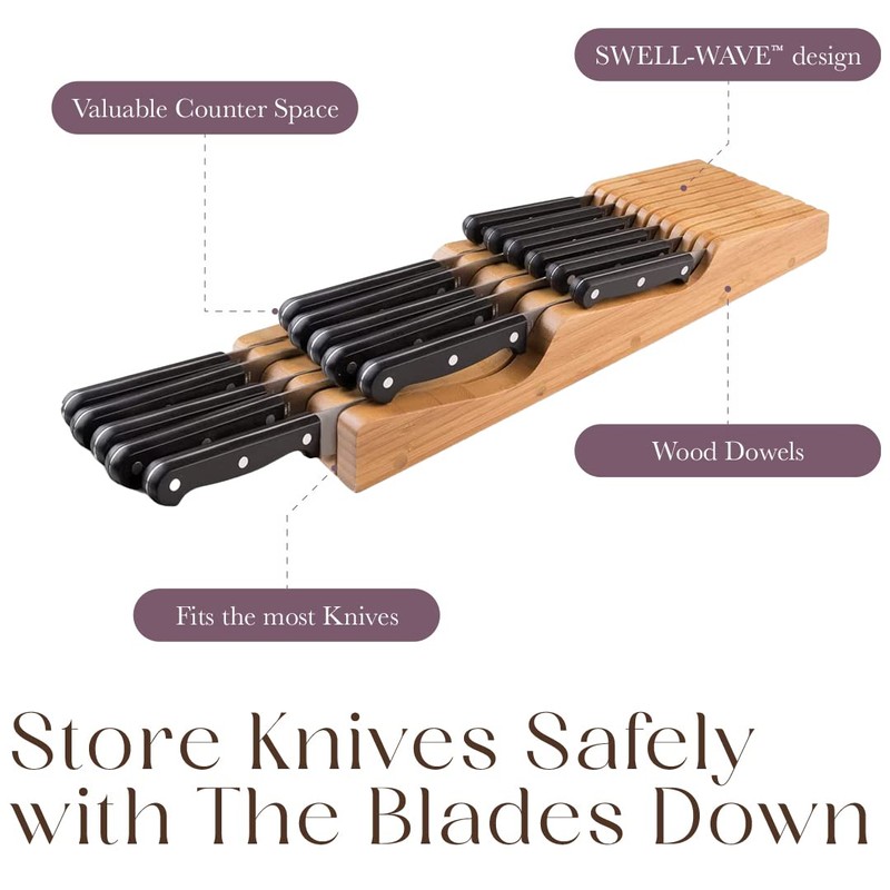 Bellemain Bellemain 100% Pure Bamboo in Drawer Knife Block |