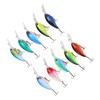 10Pcs Artificial Crankbait 3D Fishing Bait Fishing Accesories for Bass