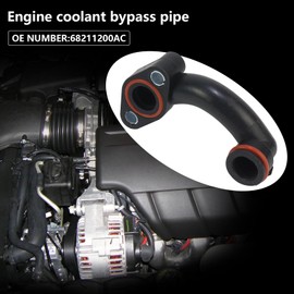 Engine Coolant Bypass Pipe for Jeep Grand Cherokee 2014-2021 / Ram 1500 2014-2021 with Dodge Jeep Grand Cherokee RAM1500 2014-2019 Replacement # 68211200AC