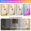 Battery Operated Wall Sconce Set of 2, Rattan Rechargeable Wall