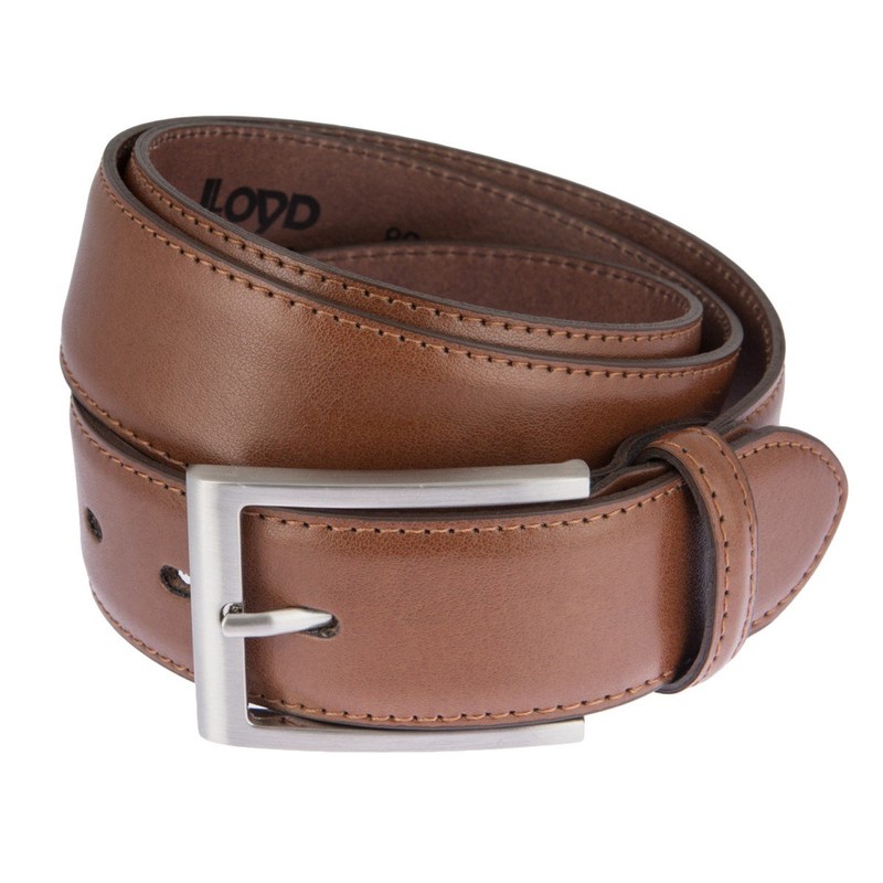 LLOYD Men´s Leather Belt 3.5 W125 Cognac - kürzbar