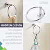 Stainless Steel Towel Holder, Bathroom Towel Ring, Wall Mount Hanging