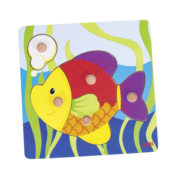 Goki 57514 Powerdisplay, Lift-Out Puzzles, Mixed