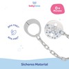 babynova Dummy Chain with Clip, Set of 2, Dummy Holder