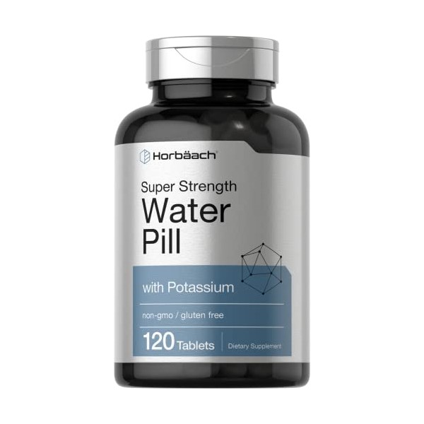 Water Pills | Super Strength | 120 Tablets | Vegetarian,