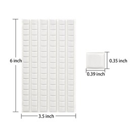 QDiShi 192 Pieces Adhesive Tacky Putty, Non-Toxic, Reusable, White, Ideal for Hanging Pictures, Posters, Notes, Ornaments, Memos, Children's Artwork, Party Decorations