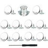 No-Sew Jeans Button Replacement Kit, 10 Sets Metal Snap Tack