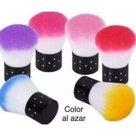 GAB Belleza Brocha Maquillaje Redonda Con Piedras Tipo Swarovsky