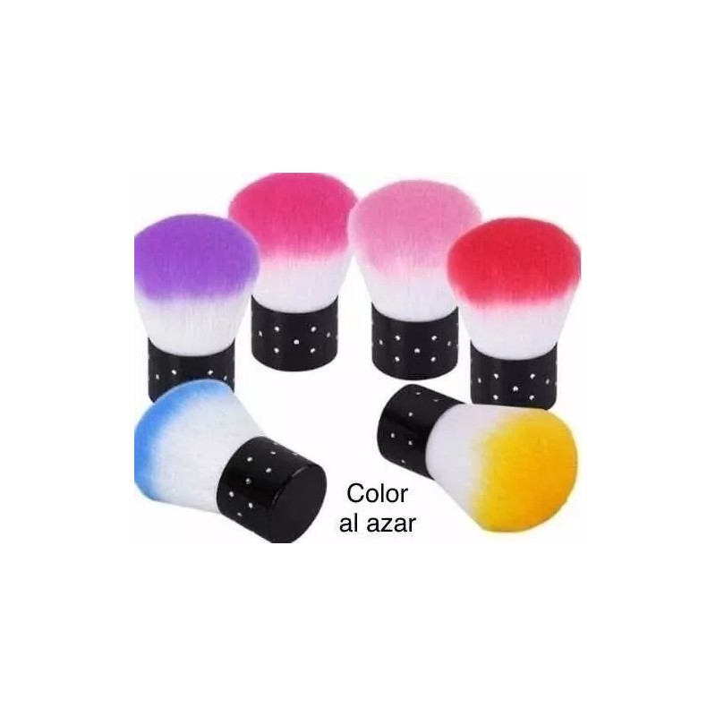 GAB Belleza Brocha Maquillaje Redonda Con Piedras Tipo Swarovsky