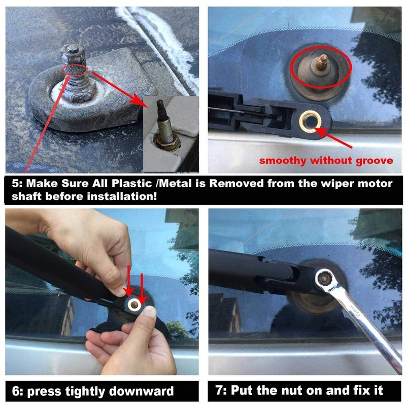 AUTVAN - Limpiaparabrisas trasero para Nissan Pathfinder 2005-2012 OE: 28781-EA500