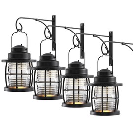 GOODSMANN Landscape Lighting Low Voltage Outdoor Wall Lights 4PK Outdoor Wall Sconce 1.1W LED 32 Lumen with Cable Connectors 2900K Warm White for Patio Front Door Entryway