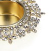 Single Crystal Tealight Candle Holders - Gold, Rose Gold, 8.5cm