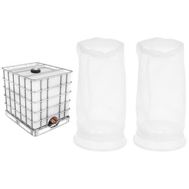 sourcing map IBC Lid Filter, 190mm Washable Nylon Filter Screen IBC Tote Lid Filter Fine Mesh IBC Ton Barrel Filter for Rain Barrel Water Tank Filtering Leaves and Twigs, Pack of 2