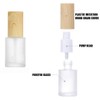 3Pcs 30ml 1oz Matte Glass Pump Lotion Bottles with Wood